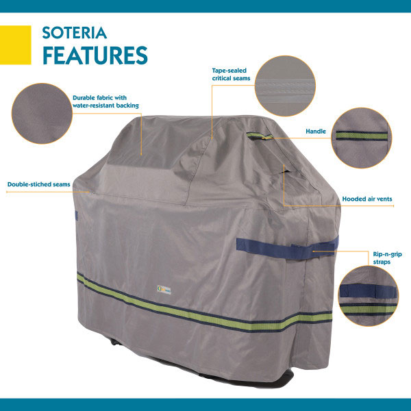53" Duck Covers Soteria RainProof Grill Cover - Image 4